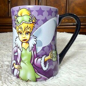 NWOT Authentic Original Disney Parks Tinkerbell MORNINGS AREN'T MAGICAL Tall Mug